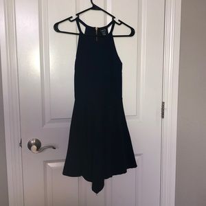 NAVY BLUE HIGH NECK DRESS